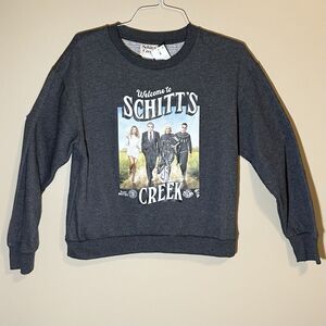 NWT Womens Schitts Creek Sweatshirt Graphic Long Sleeve Sweatshirt S